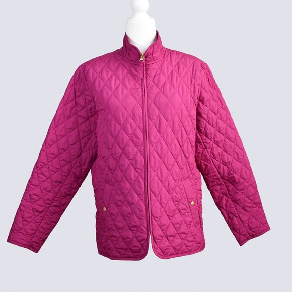 Lands' End Jackets & Blazers - LAND'S END Women's insulated quilted barn jacket Size L (14-16) Pink